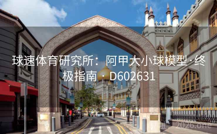 球速体育研究所：阿甲大小球模型·终极指南 · D602631