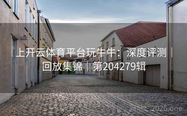 上开云体育平台玩牛牛：深度评测｜回放集锦｜第204279辑