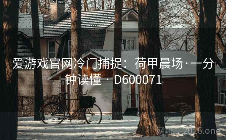 爱游戏官网冷门捕捉:荷甲晨场·一分钟读懂 · D600071 第2张 爱游戏官网冷门捕捉:荷甲晨场·一分钟读懂 · D600071 第2张