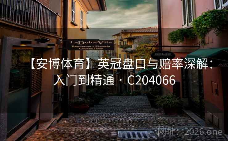 【安博体育】英冠盘口与赔率深解:入门到精通 · C204066 第2张 【安博体育】英冠盘口与赔率深解:入门到精通 · C204066 第2张